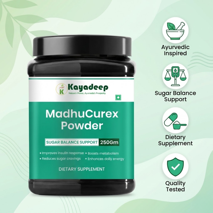 MadhuCurex Powder - 100% Natural Supplement for Managing Blood Sugar