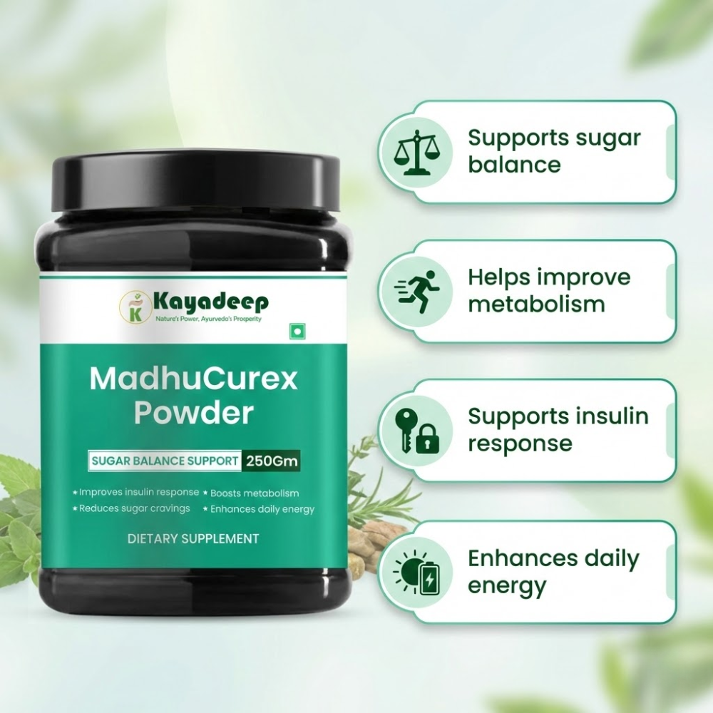 MadhuCurex Powder - 100% Natural Supplement for Managing Blood Sugar