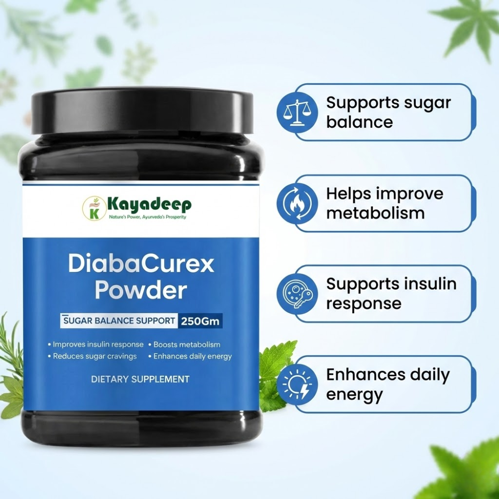 DiabaCurex Powder - 100% Natural Supplement for Managing Blood Sugar.