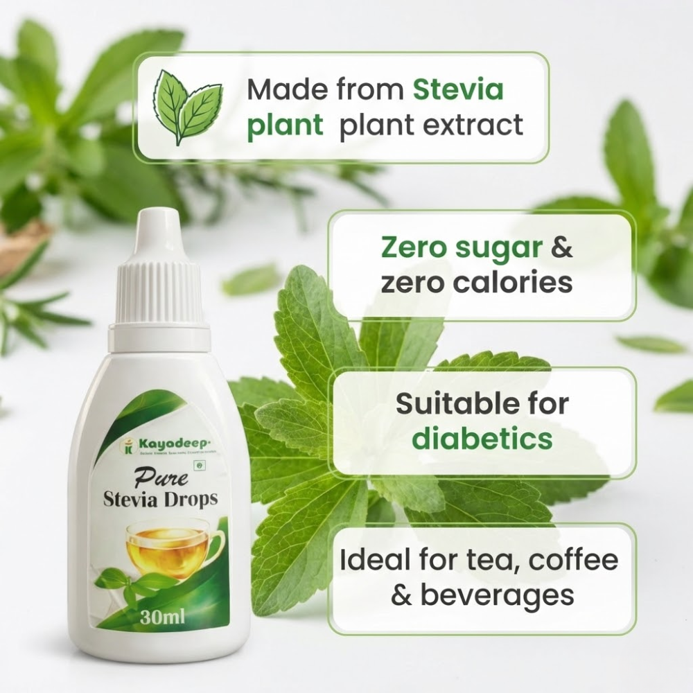Pure Organic Stevia Drops  30ml