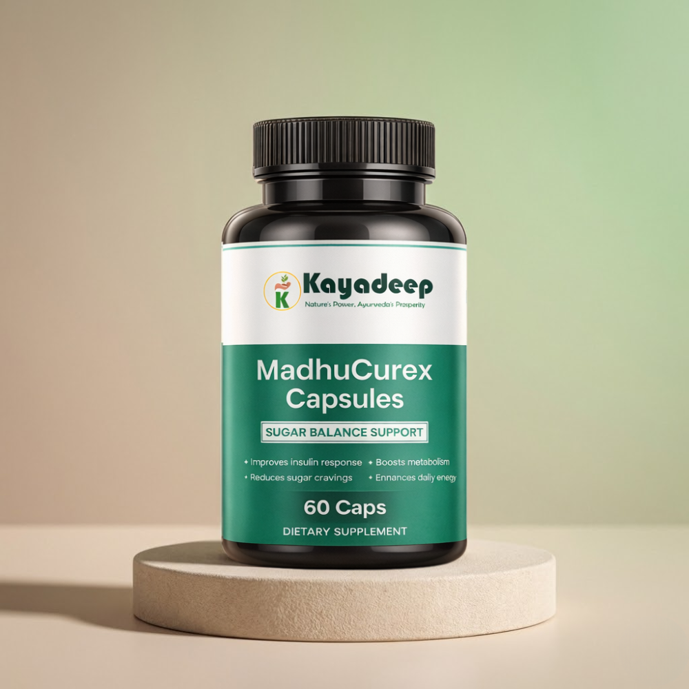 MadhuCurex Capsule - 100% Natural Supplement for Managing Blood Sugar.